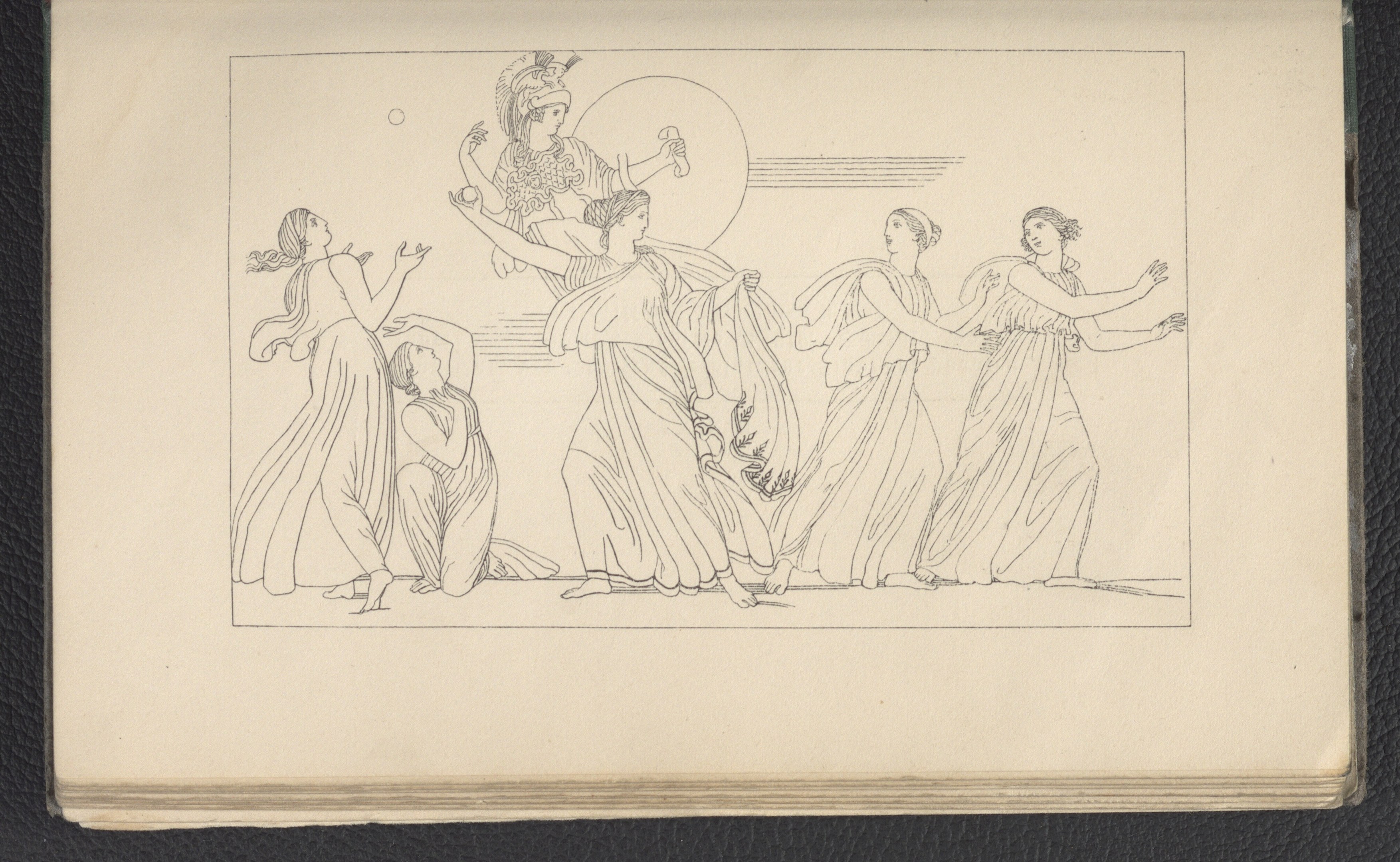 Ein Buchumschlag mit einer lebendigen Illustration einer Gruppe tanzender Frauen in energischen, synchronen Posen.