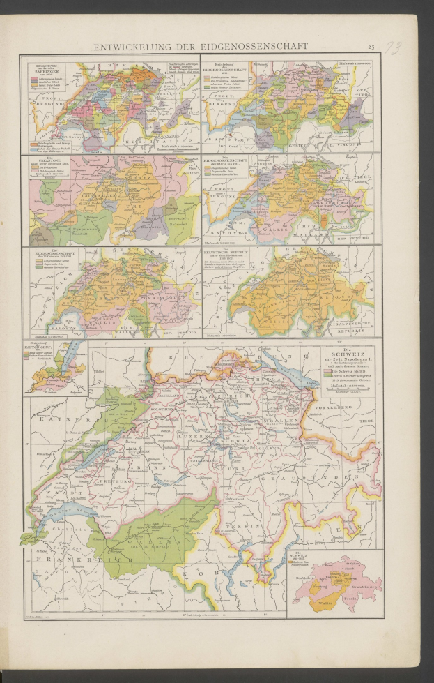 Ein Buch mit einer detaillierten Karte von Deutschlands Regionen und begleitendem Text.