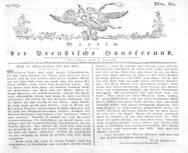 Titelblatt der ersten Auflage der deutschen Verfassung mit einer Adler-Illustration und Text sowie einem Bild einer Person, die die deutsche Regierung darstellt.