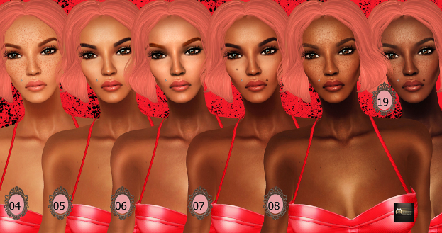 Eine animierte Abbildung mehrerer Frauen, die nebeneinander stehen und ähnlich aussehen, mit Zahlen von 04 bis 08 und 19 darauf, einige mit flackernden Gesichtern.