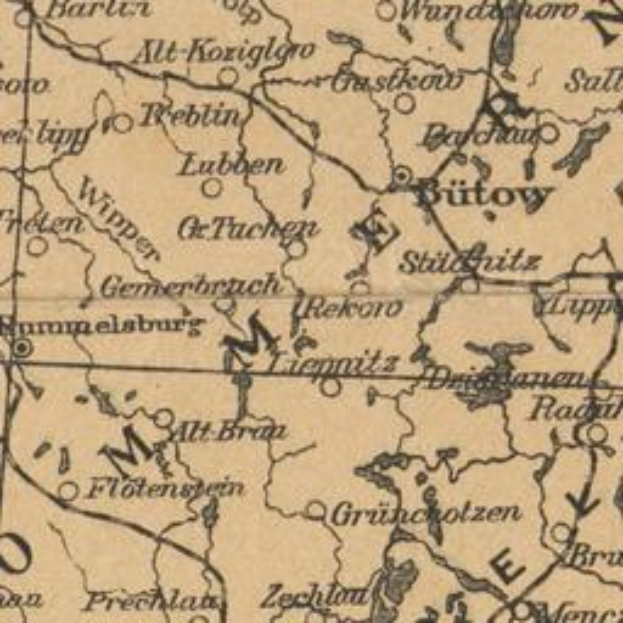 Ein detaillierter alter Stadtplan von Stuttgart, Deutschland, der Straßen, Gebäude, Sehenswürdigkeiten und Text enthält, der Informationen über die Bevölkerung, Straßen und Sehenswürdigkeiten der Stadt bereitstellt.